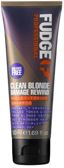 Fudge Care Clean Blonde Damage Rewind Shampoo 50 ml