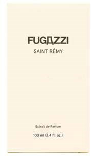 A perfume box labeled "FUGAZZI SAINT REMY" and "Extrait de Parfum" with 100 ml.