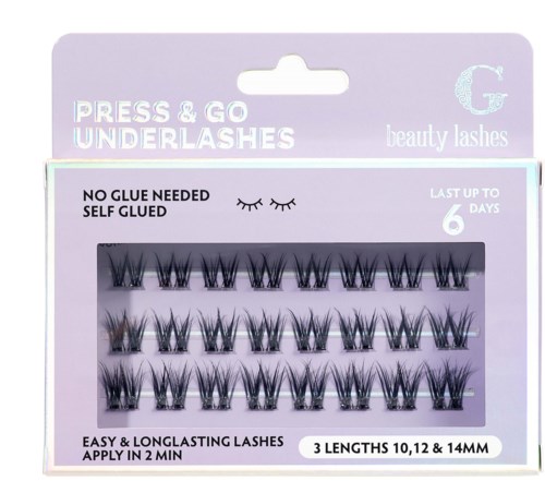 G Beauty Lashes Press & Go Underlashes Flirty