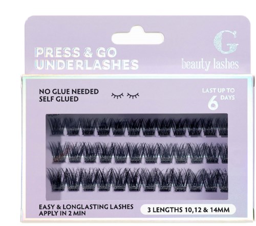 G Beauty Lashes Press & Go Underlashes Rave