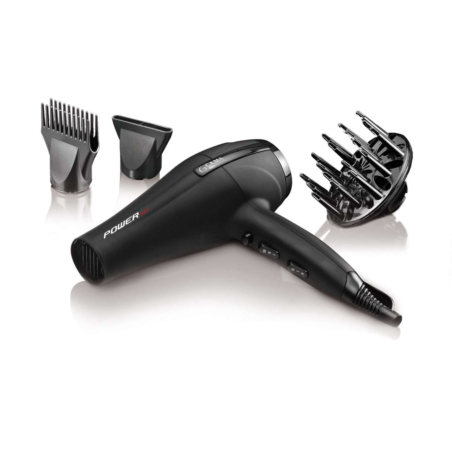 GA.MA POWER ion A21.POWERION.NR - Hårtørrer - sort