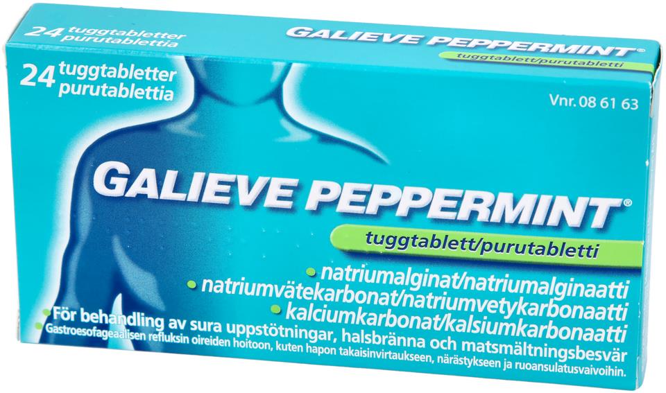 GALIEVE Peppermint tuggtablett 24 st