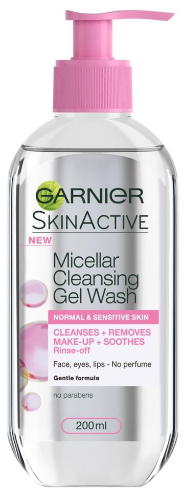 Garnier Active Micellar Cleansing Gel Wash 200ml