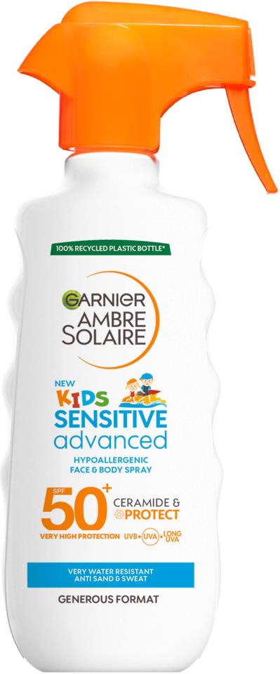 Garnier Ambre Solaire Kids Sensitive Advanced SPF 50+ Face & Body Spray 270 ml