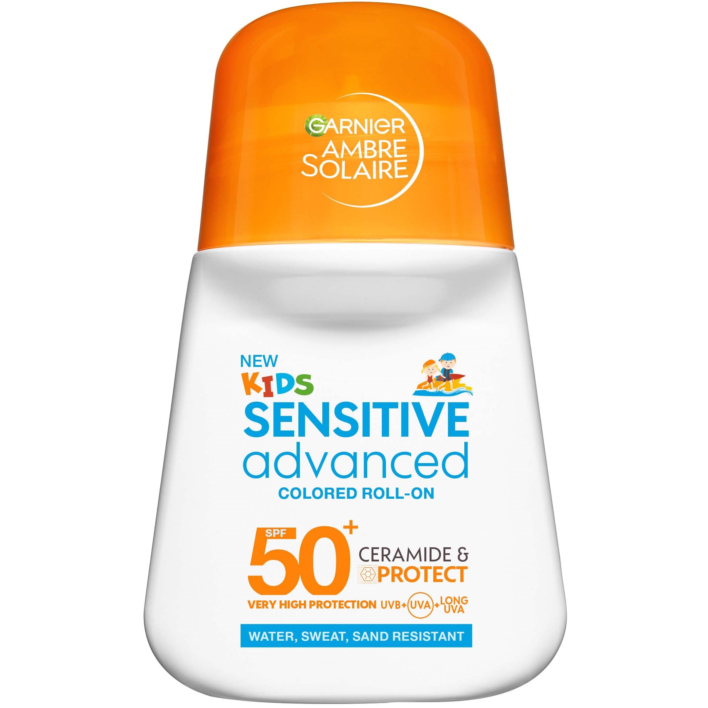 Garnier Ambre Solaire Sensitive Advanced Kids Roll-On SPF50+ 50 m billede
