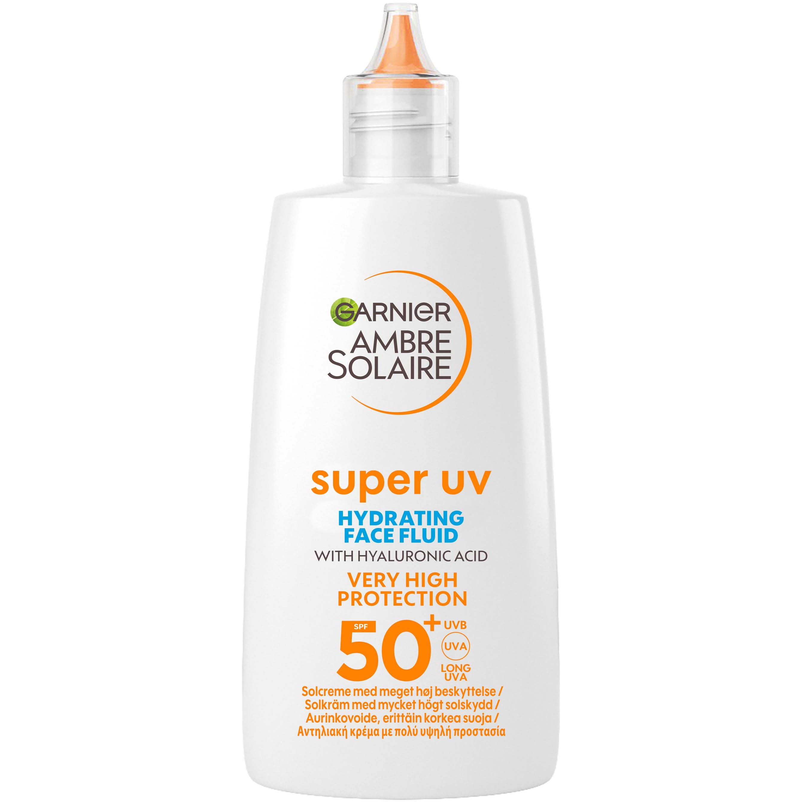 Läs mer om Garnier Ambre Solaire Super UV Hydrating Face Fluid SPF50+ 40 ml