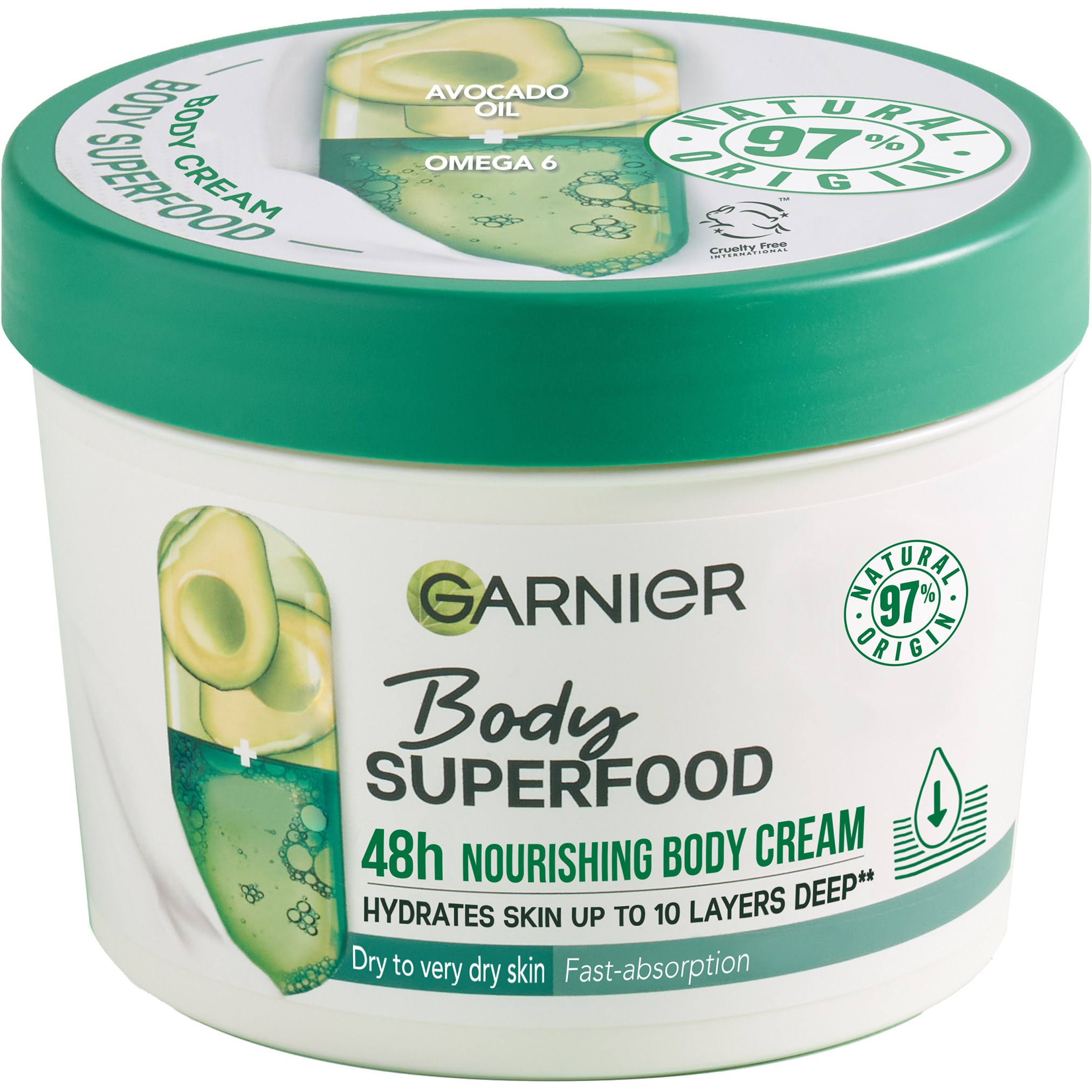 Läs mer om Garnier Body Superfood Avocado 380 ml