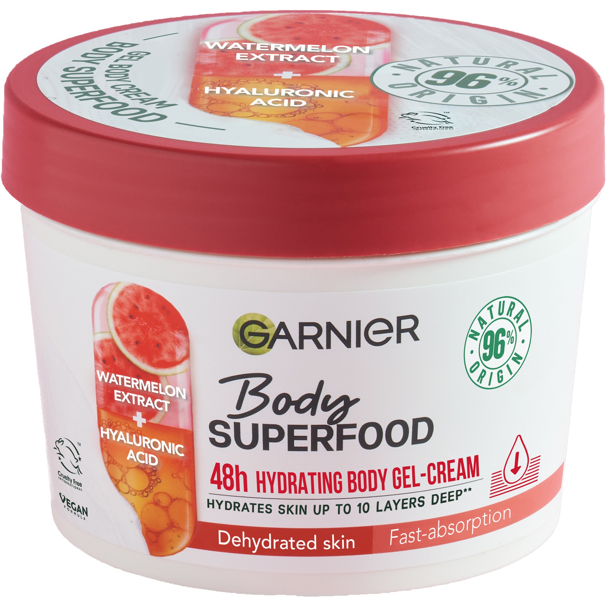 Läs mer om Garnier Body Superfood Watermelon 380 ml