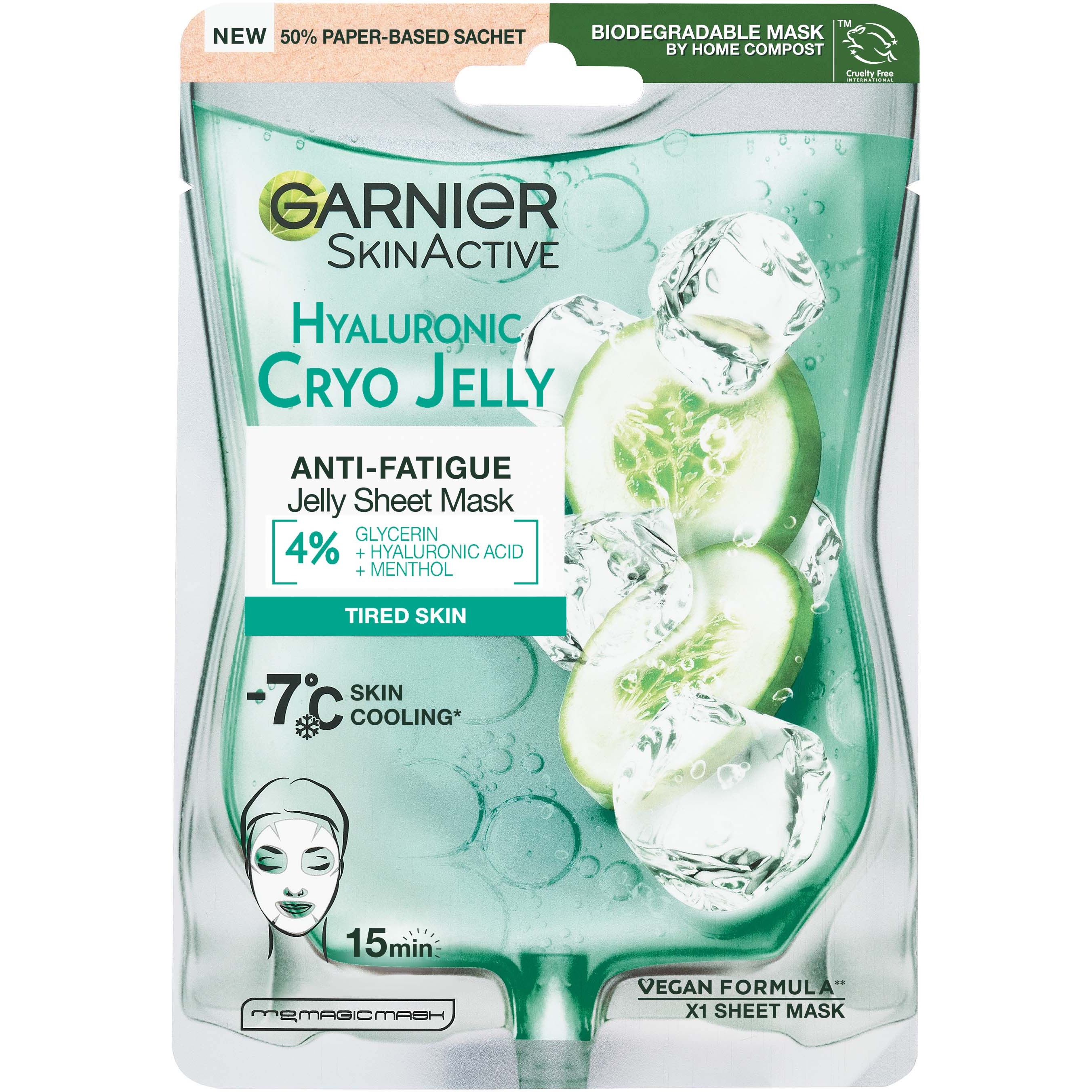 Läs mer om Garnier SkinActive Cryo Jelly Sheet Mask Face