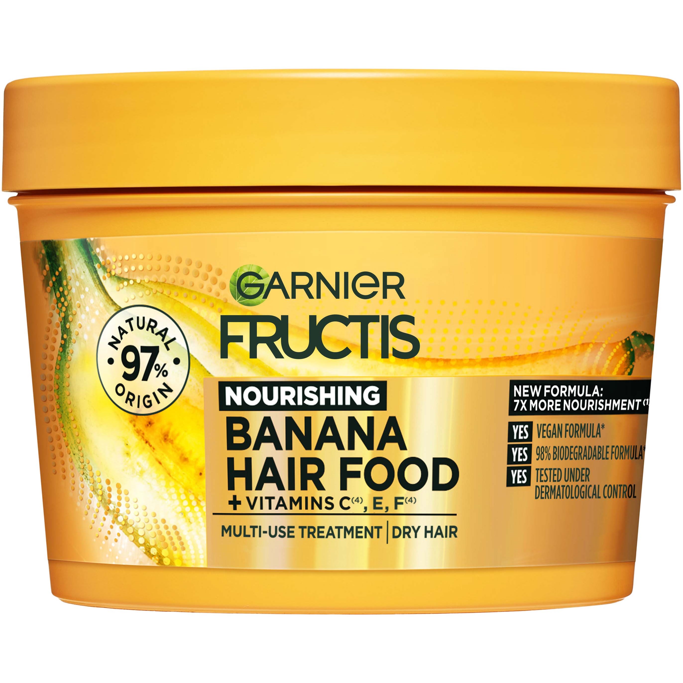 Bilde av Garnier Fructis Banana Hair Food Nourishing Hair Mask 400 Ml