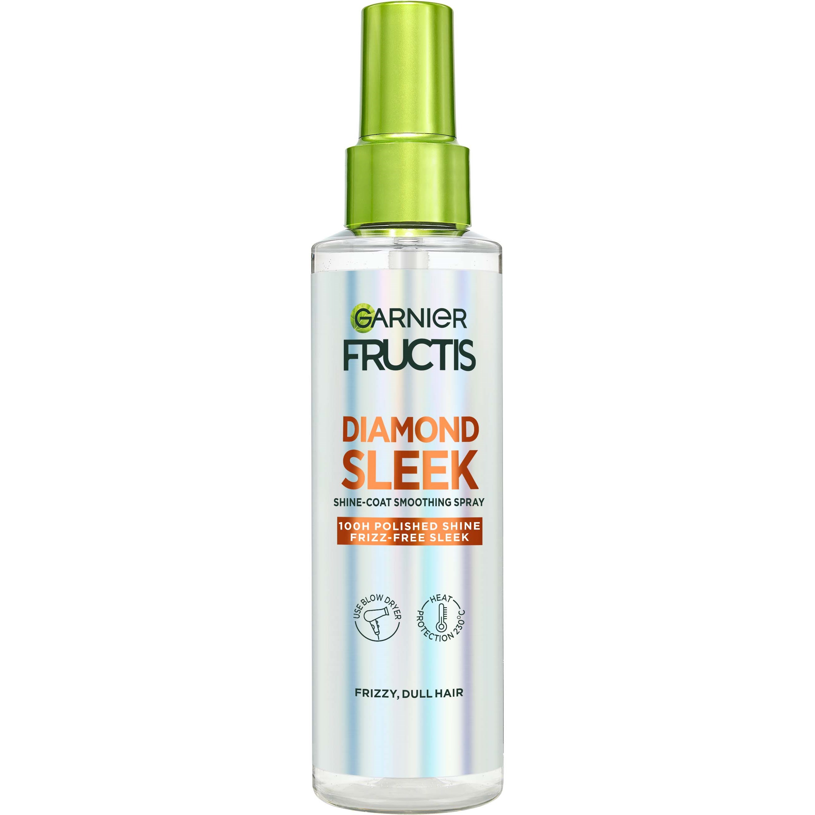 Garnier Fructis Diamond Sleek Shine-Coat Smoothing Spray 150 ml billede
