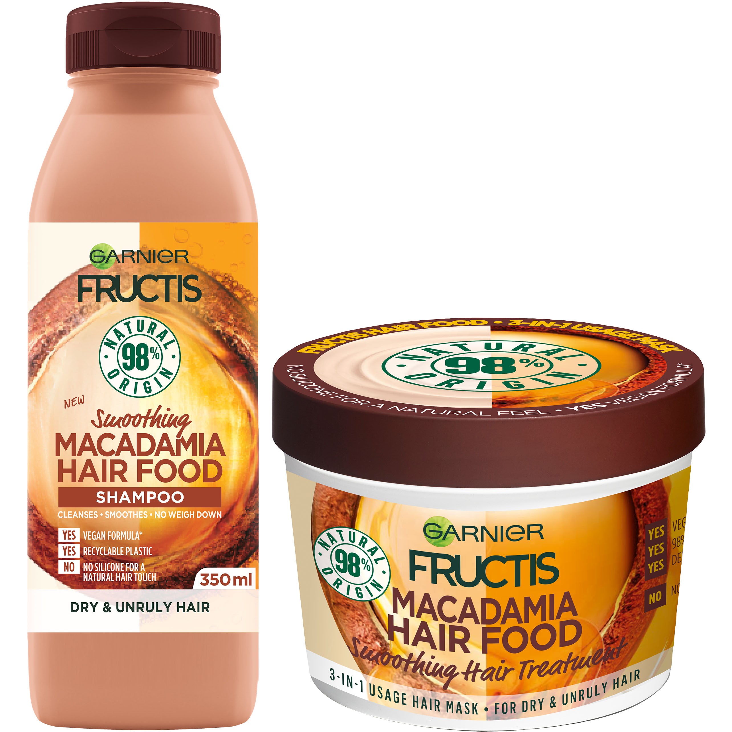 Garnier Fructis Macadamia Hair Food Duo