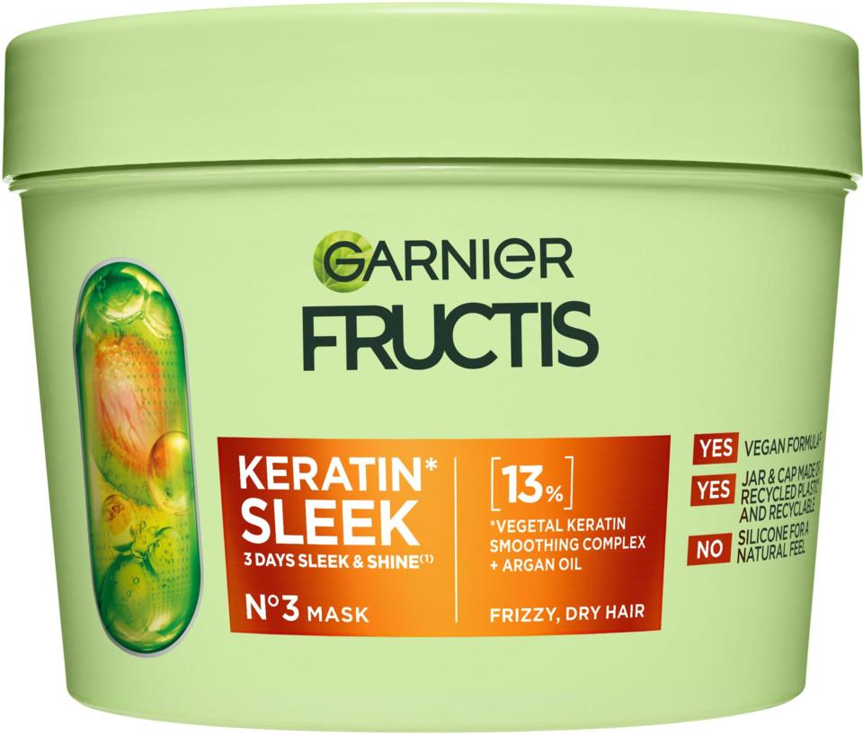 Garnier Fructis Keratin Sleek Hair Mask 370 ml | lyko.com