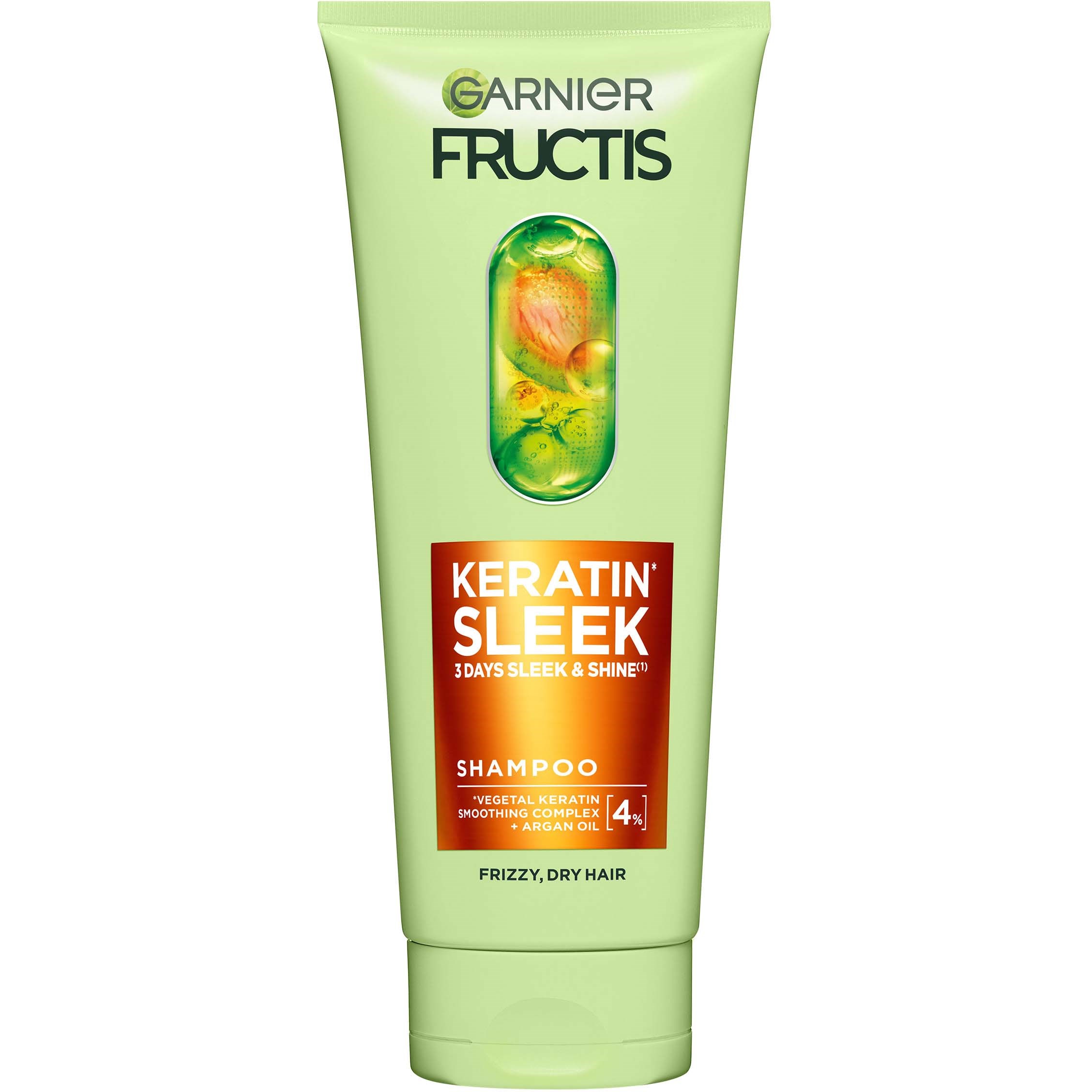 Garnier Fructis Keratin Sleek Shampoo 200 ml billede