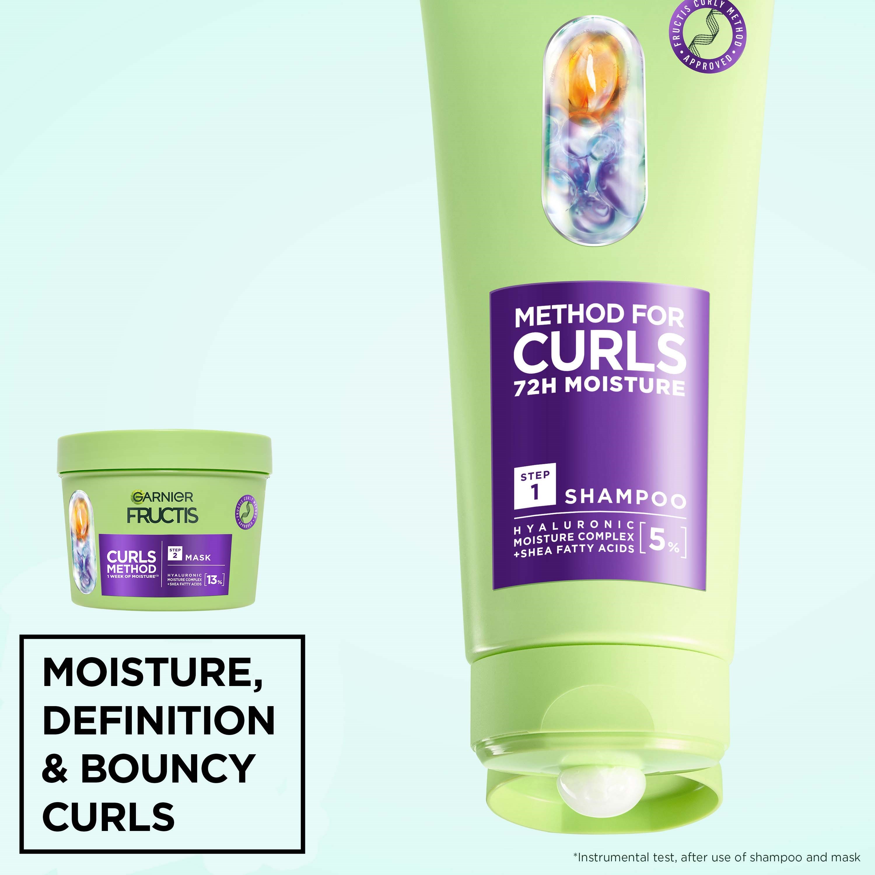 Alternativ bild 1 för Garnier Fructis Method For Curls Shampoo 200 ml