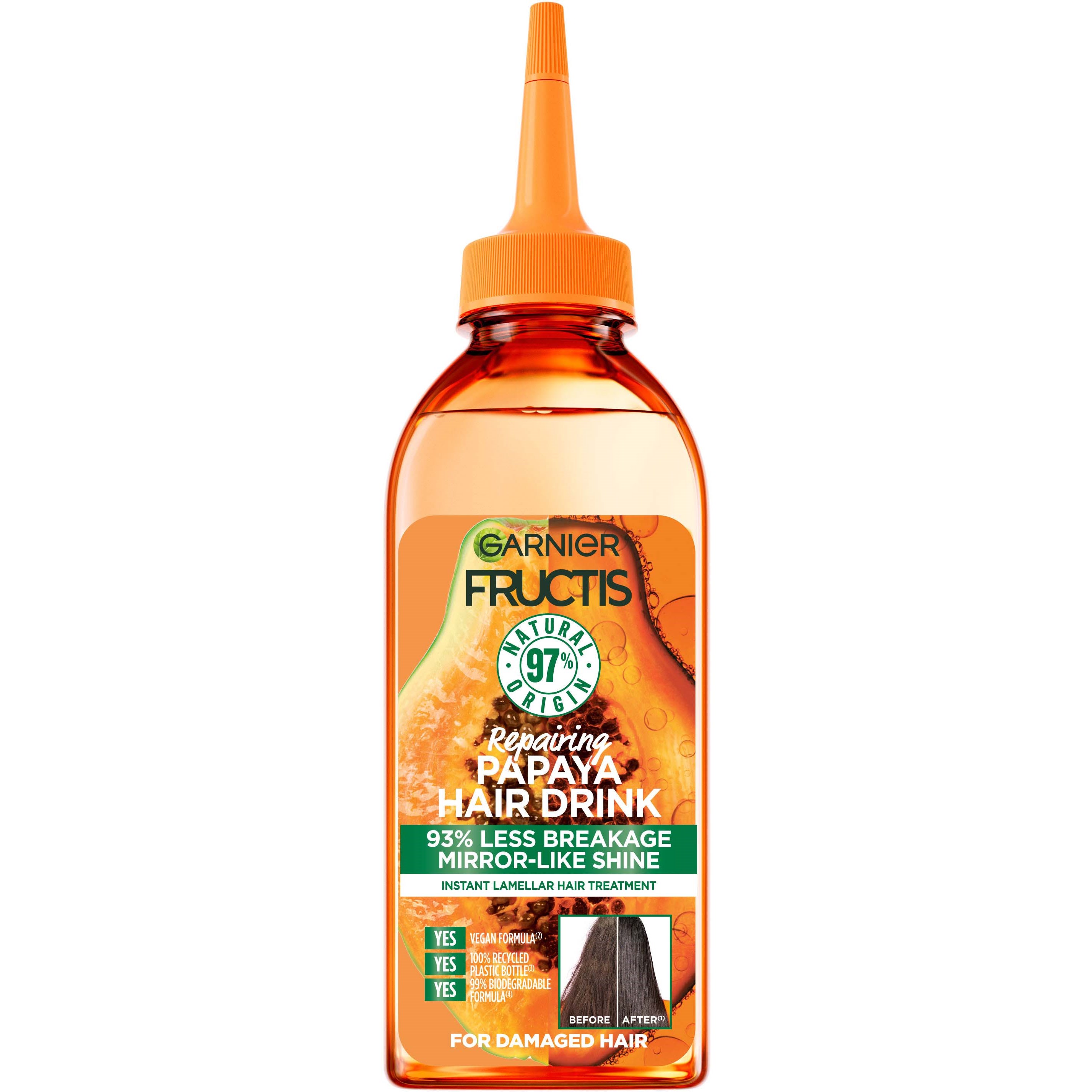 Läs mer om Garnier Fructis Papaya Hair Drink 200 ml