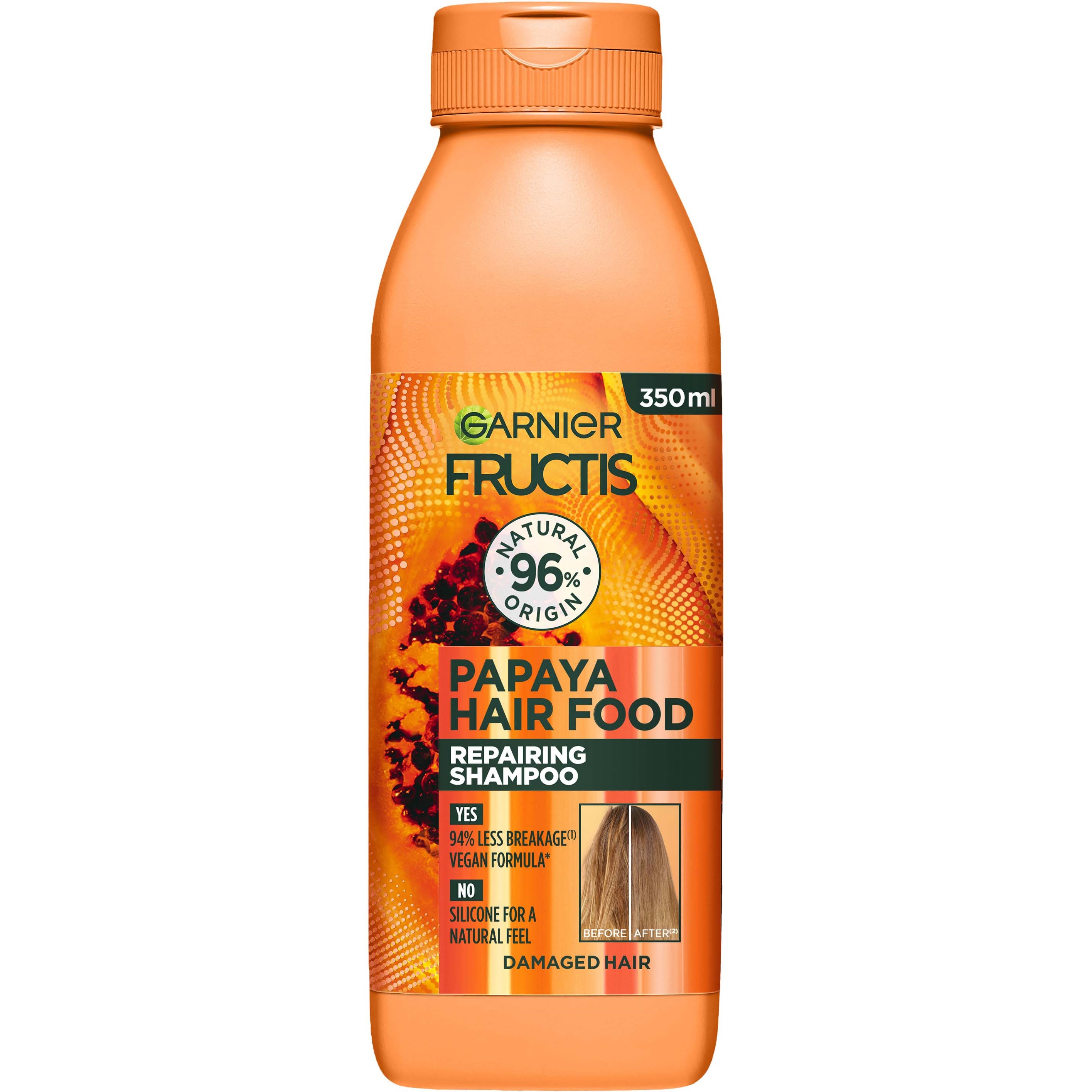 Garnier Fructis Papaya Hair Food Repairing Shampoo 350 ml billede