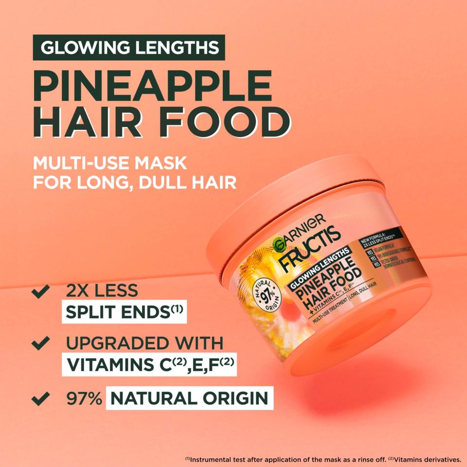 Garnier Fructis Pineapple Hair Food Glowing Lengths Multi-Use Treatment 400 ml