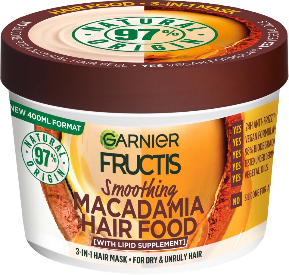 Garnier Fructis Smoothing Macadamia Hair Food 400 ml