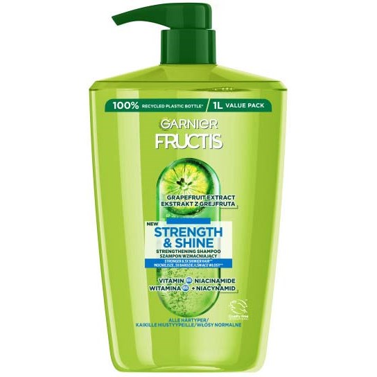 Läs mer om Garnier Fructis Strength & Shine Shampoo 1000 ml