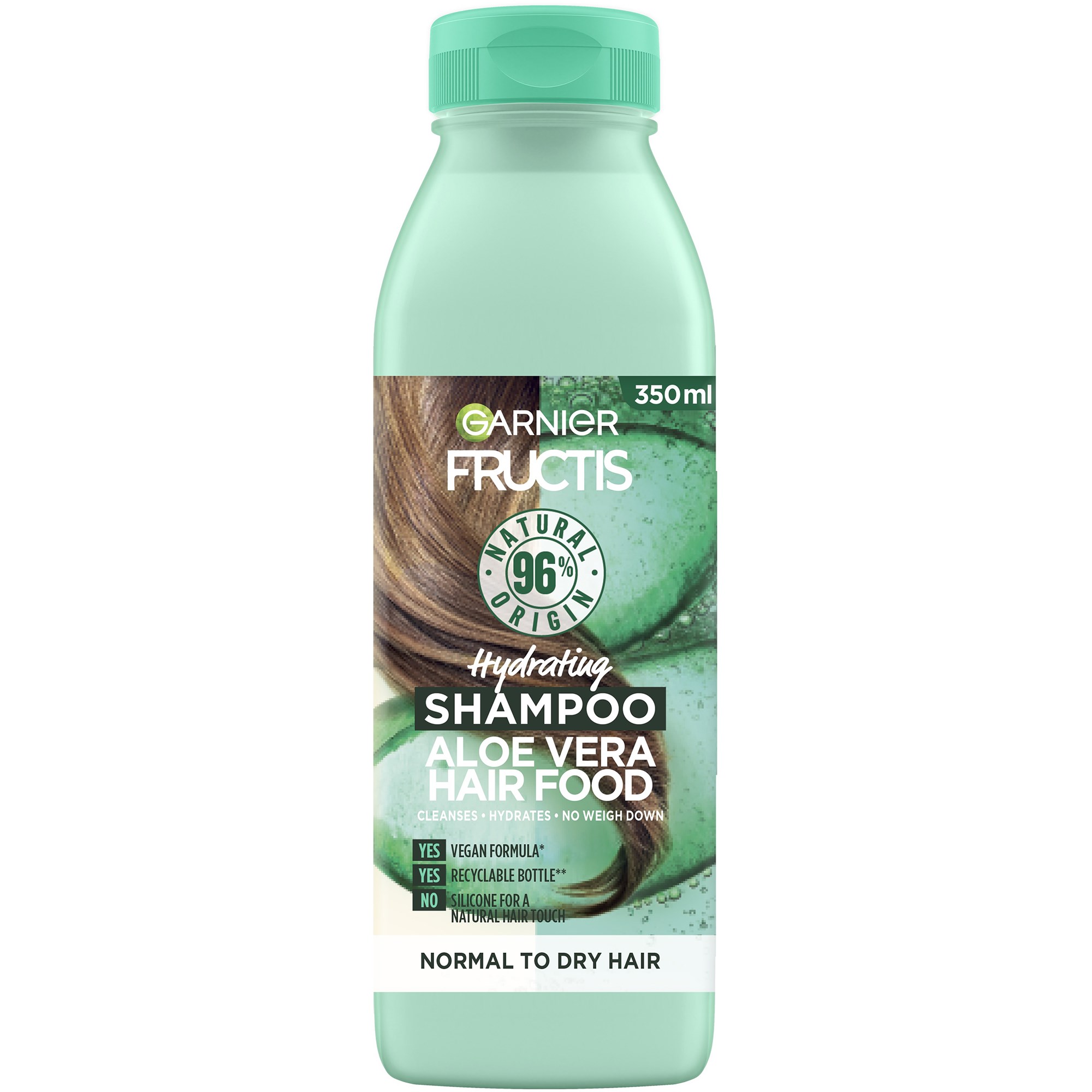 Fructis Hair Food Shampoo Aloe, 350 ml