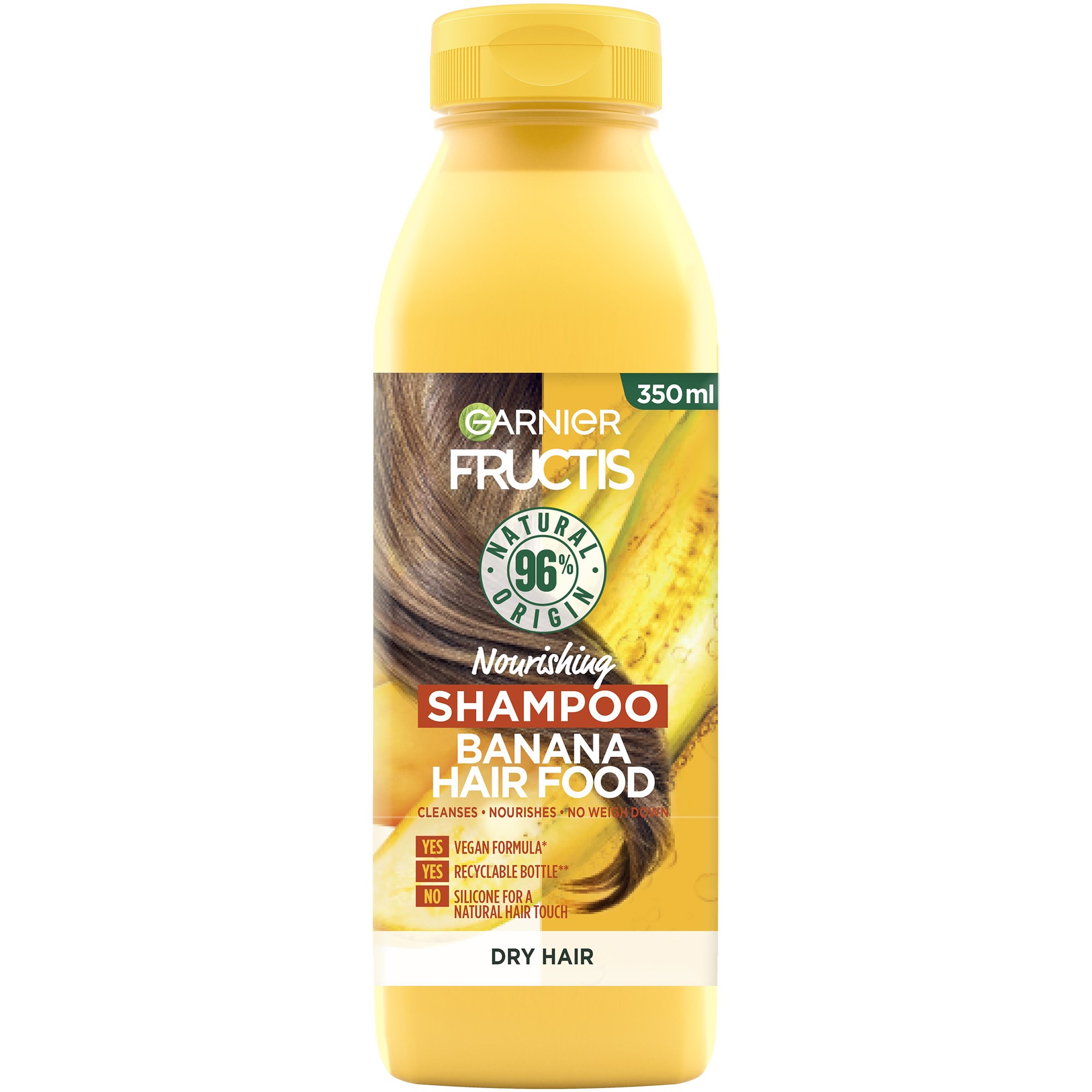 Läs mer om Garnier Fructis Nourishing Shampoo Banana Hair Food