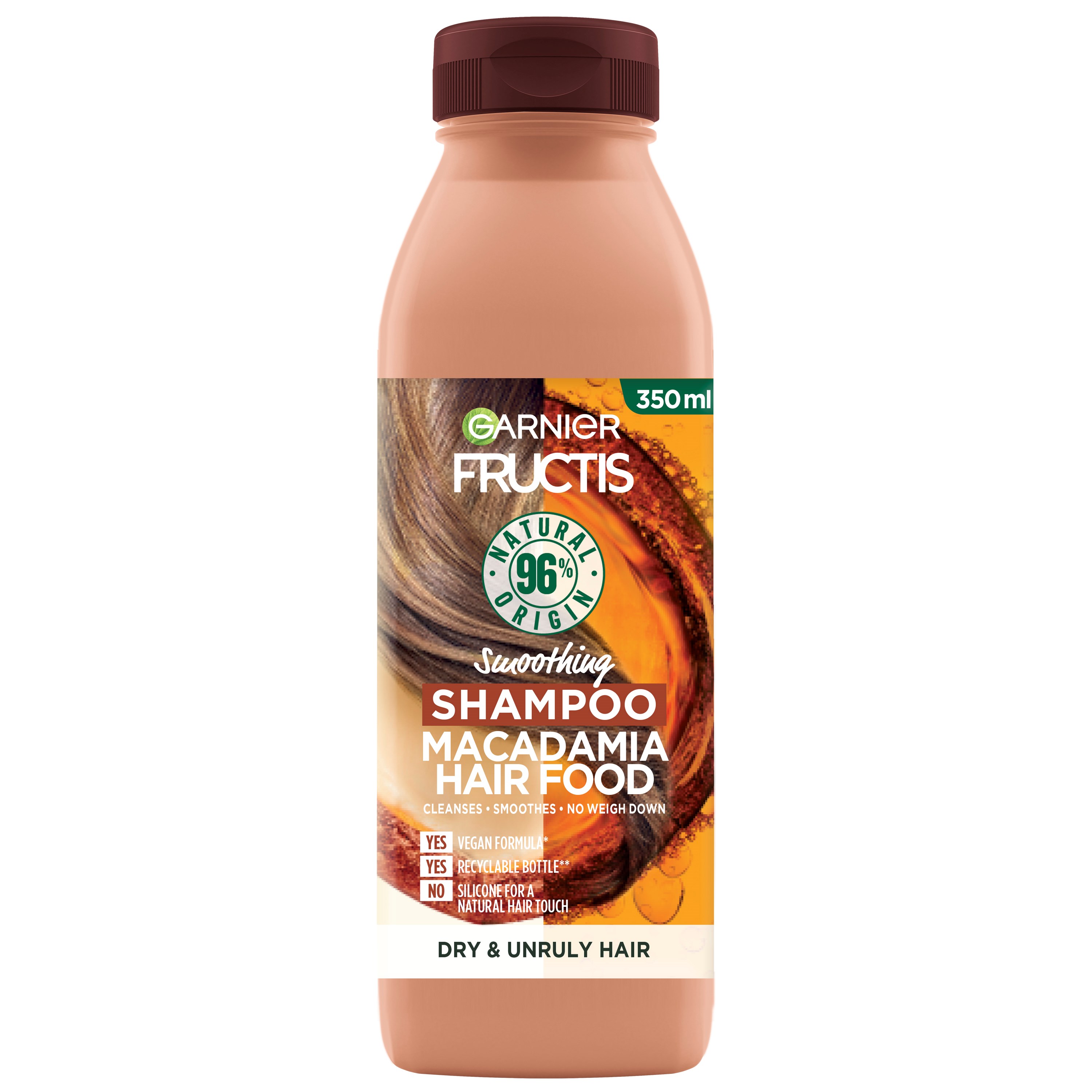 Garnier Fructis Smoothing Shampoo Macadamia Hair Food 350 ml