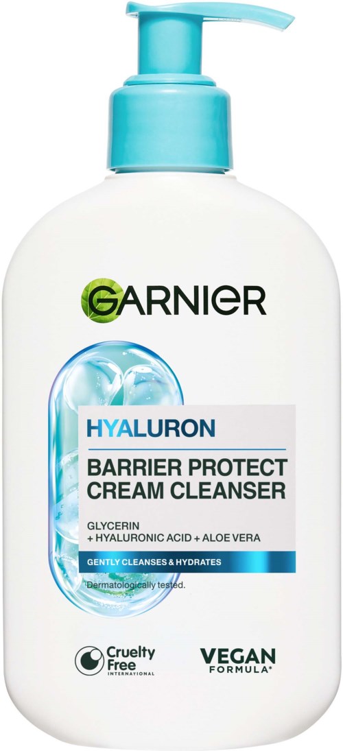 Garnier   Hyaluron Barrier Protect Cream Cleanser For Dry Skin 250 ml