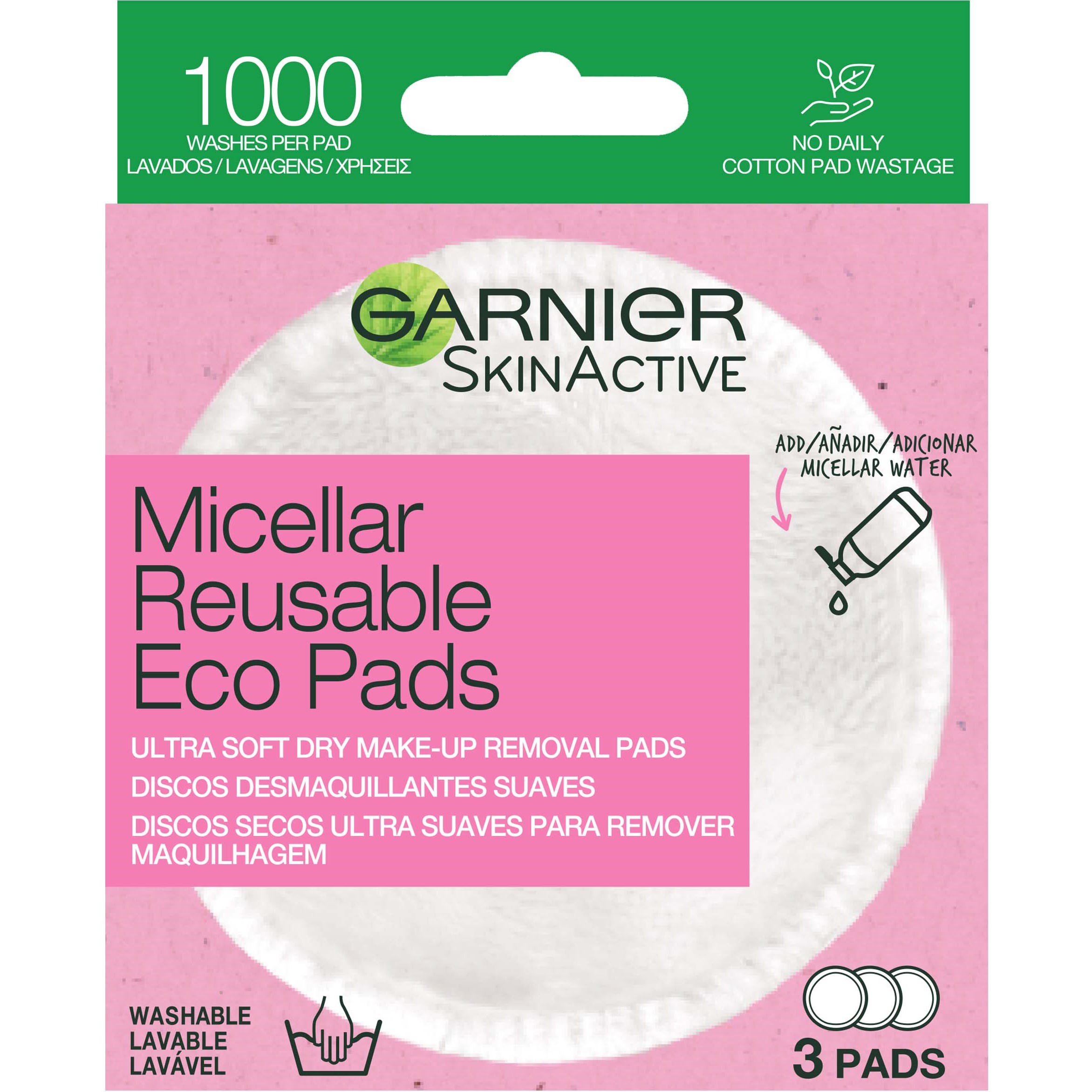 Läs mer om Garnier SkinActive Micellar Reusable Eco Pads