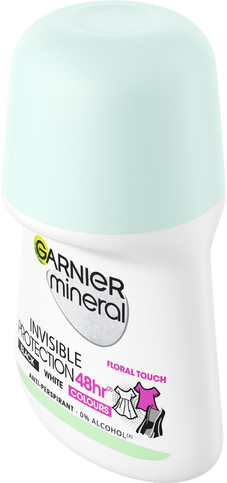 Garnier Invisible BlackWhiteColours 48hr Roll-on 50 ml