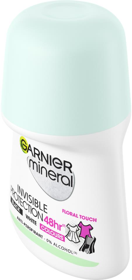 Garnier Mineral Invisible BlackWhiteColours 48hr Roll-on 50ml