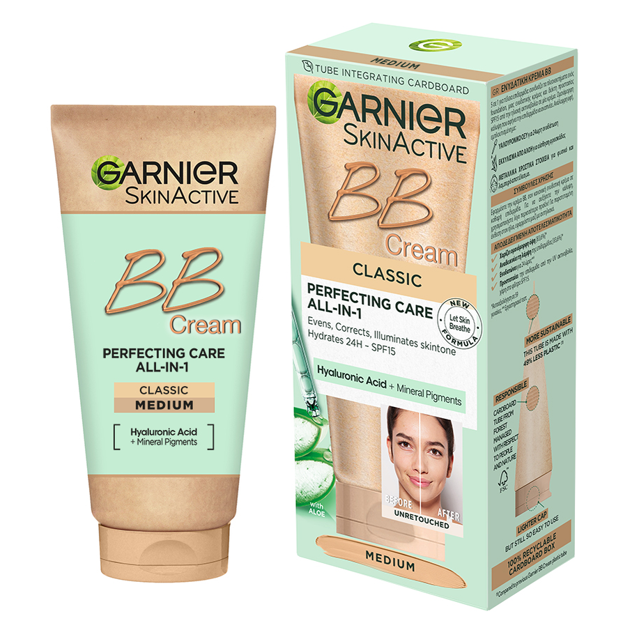 Läs mer om Garnier SkinActive BB Cream Perfecting Care All-In-1 Medium