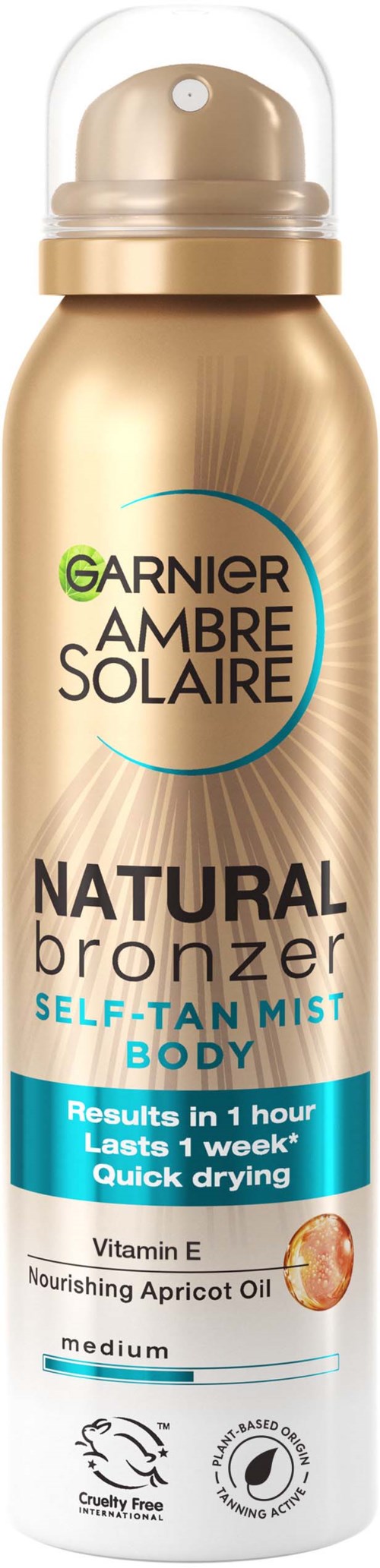 Garnier Ambre Solaire Natural Bronzer Self-Tan Mist Body for No
