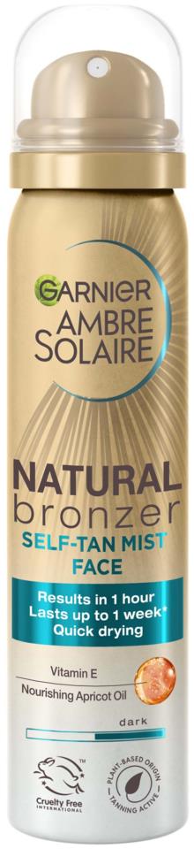 Garnier Natural Bronzer Self Tan Mist Face 75 ml