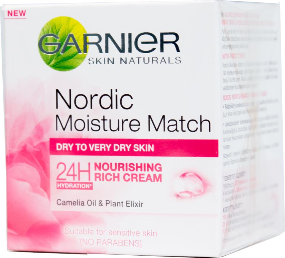 Garnier Nordic Moisture Match 24h Nourishing Rich Cream