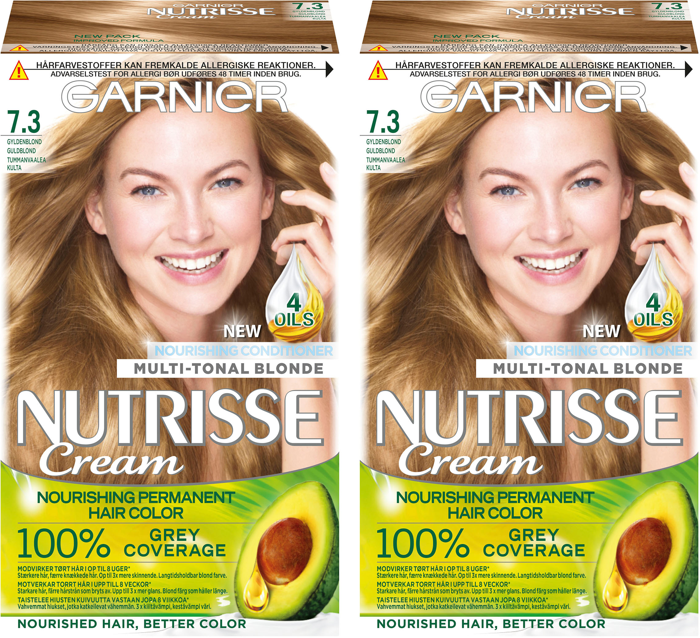 stemning Fødested Enumerate Garnier Nutrisse Cream 7.3 Golden Blond | lyko.com