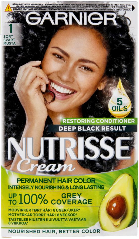 Garnier Nutrisse Cream 1 Musta