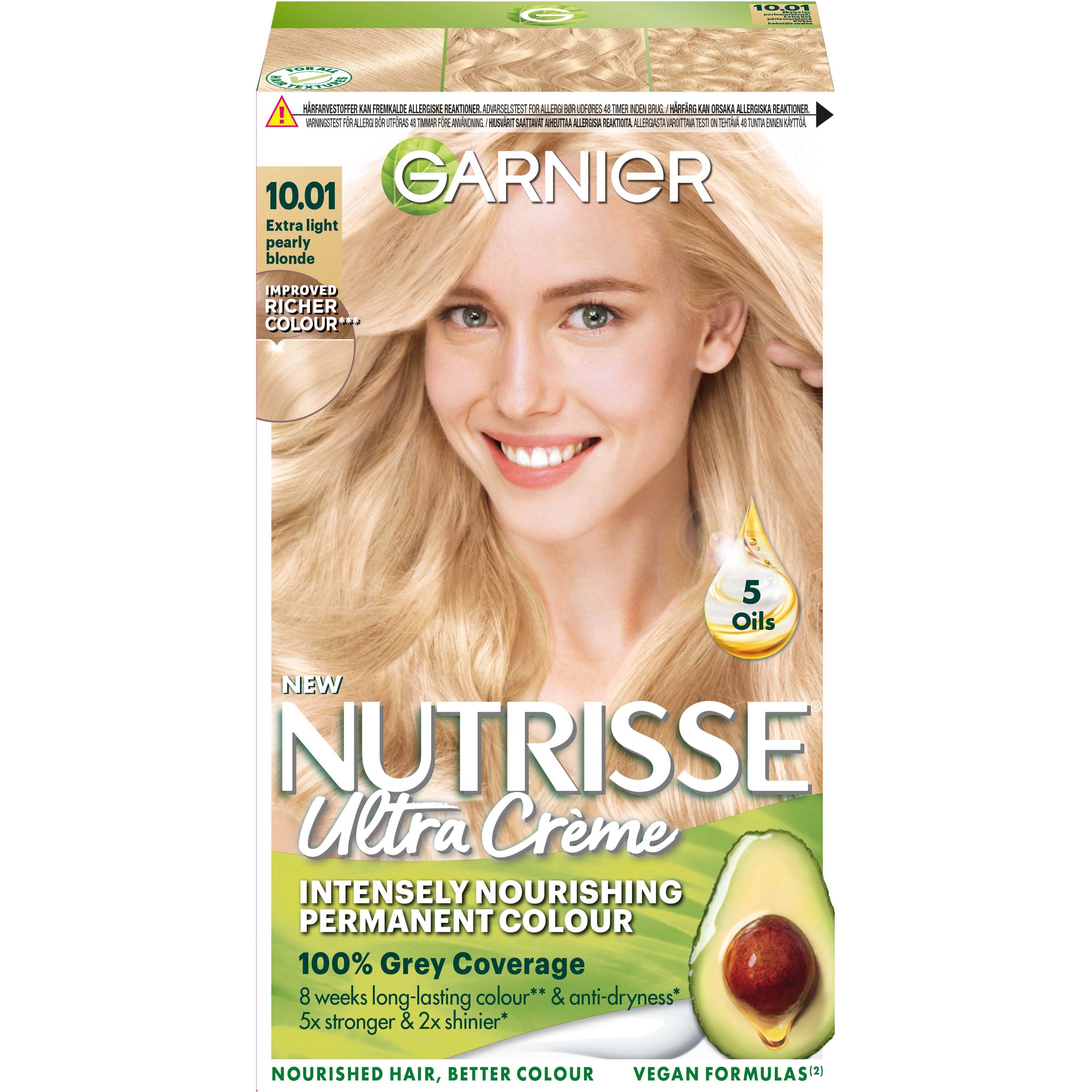 Garnier Nutrisse Cream 10.1 Extra Light Pearl Blond 160 ml - 10.1 Extra Light Blond