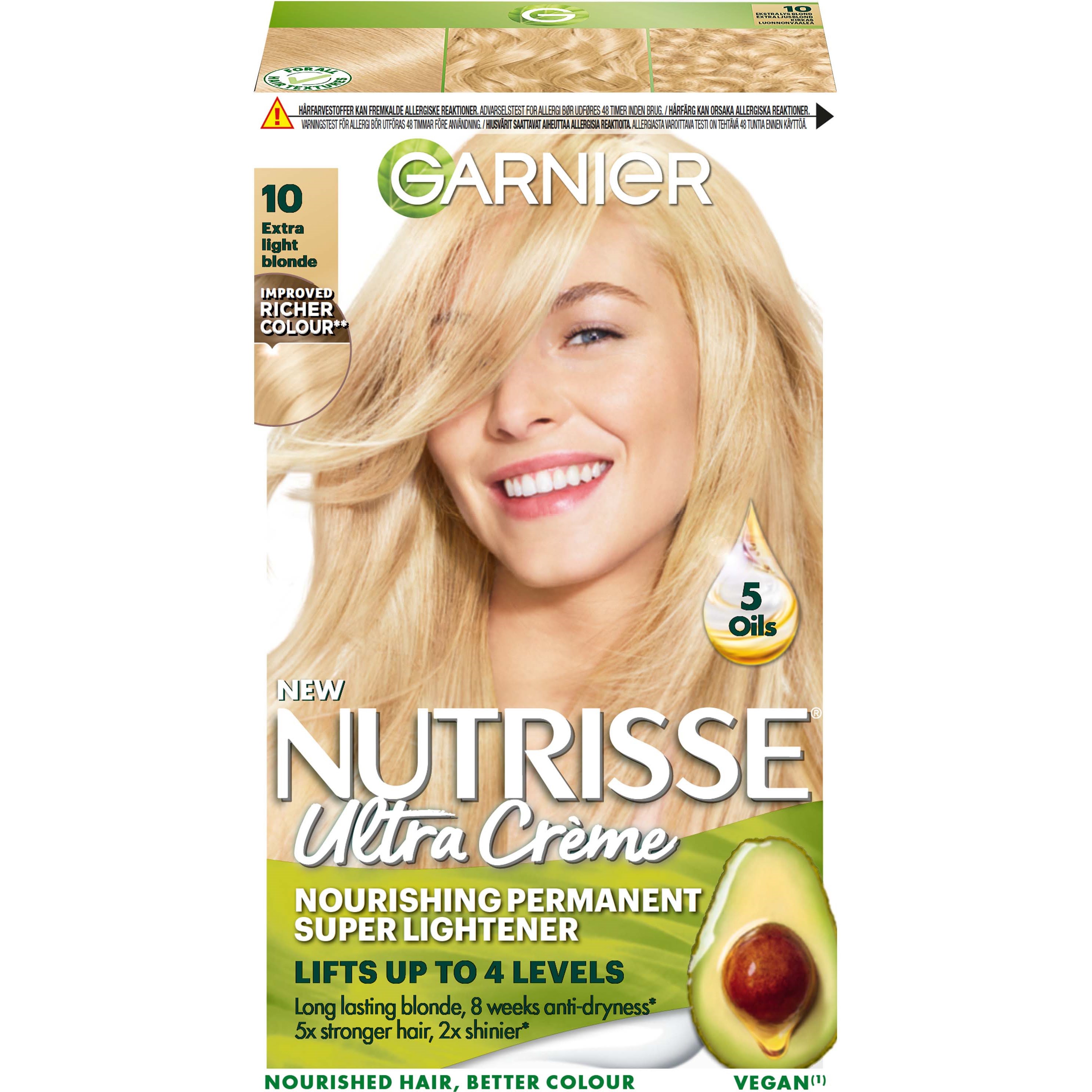 Garnier Nutrisse Ultra Créme Permanent Color 10 Extra Light Blonde