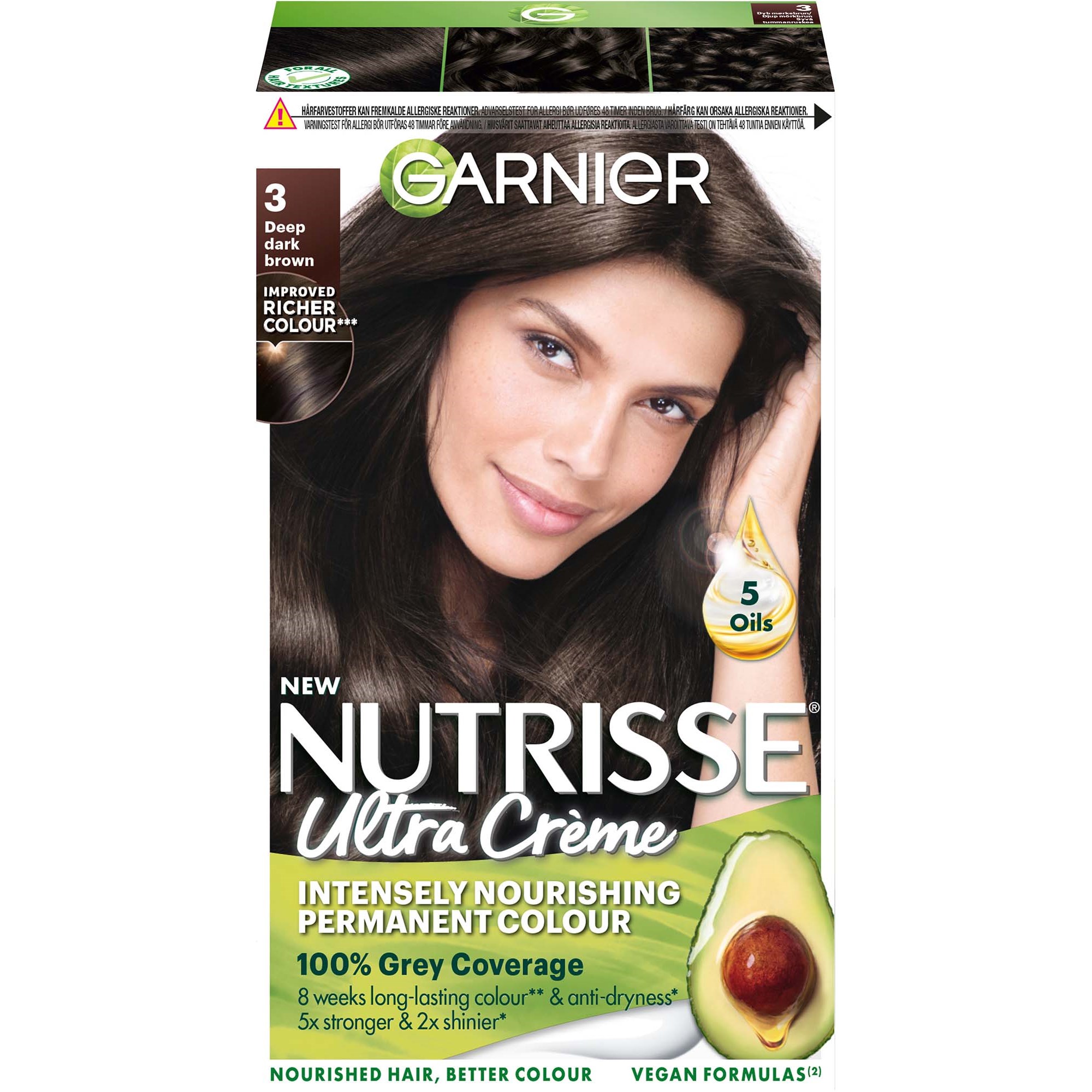 Garnier Nutrisse Ultra Créme Permanent Color 3 Deep Dark Brown