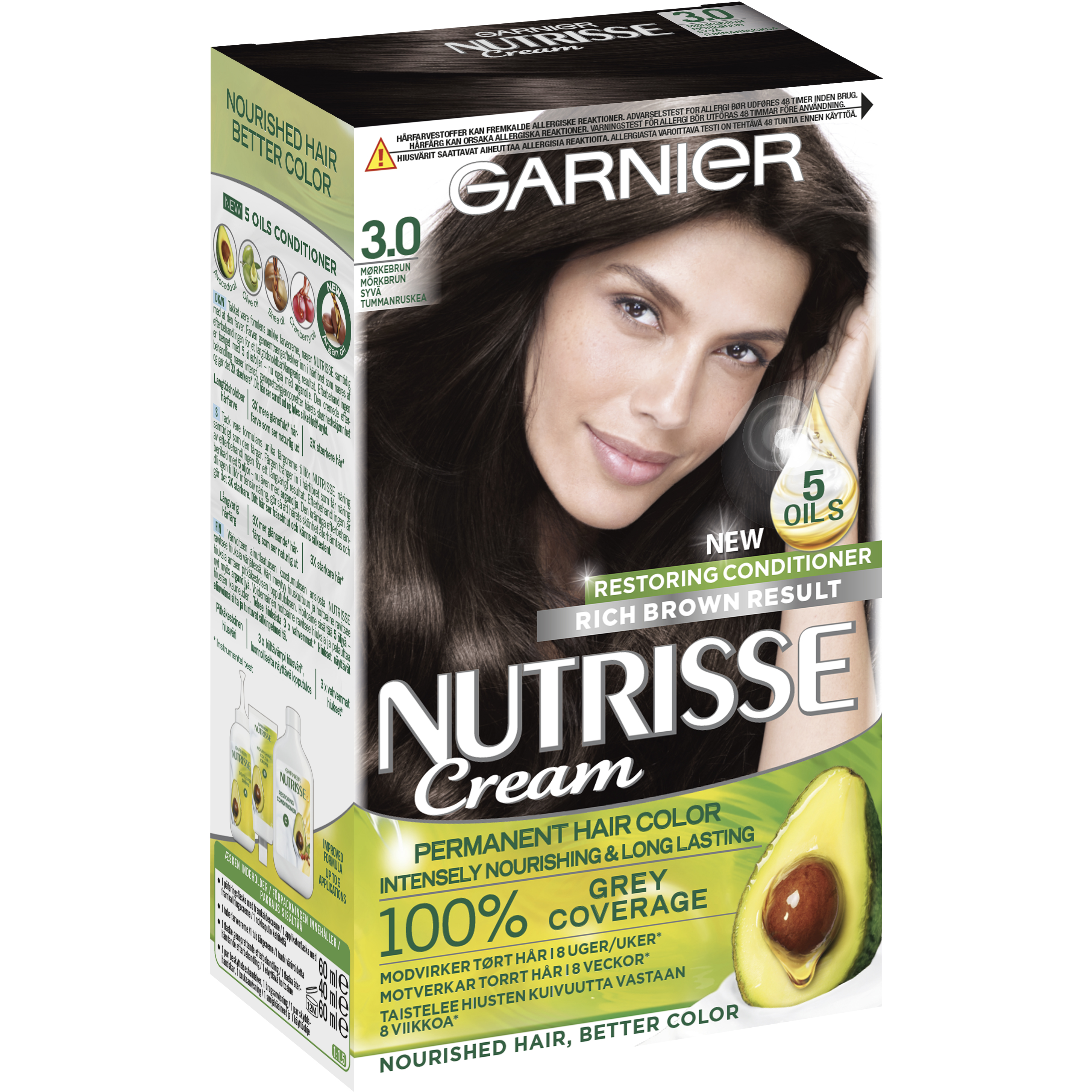 Garnier Nutrisse Cream 3 Dark Brown