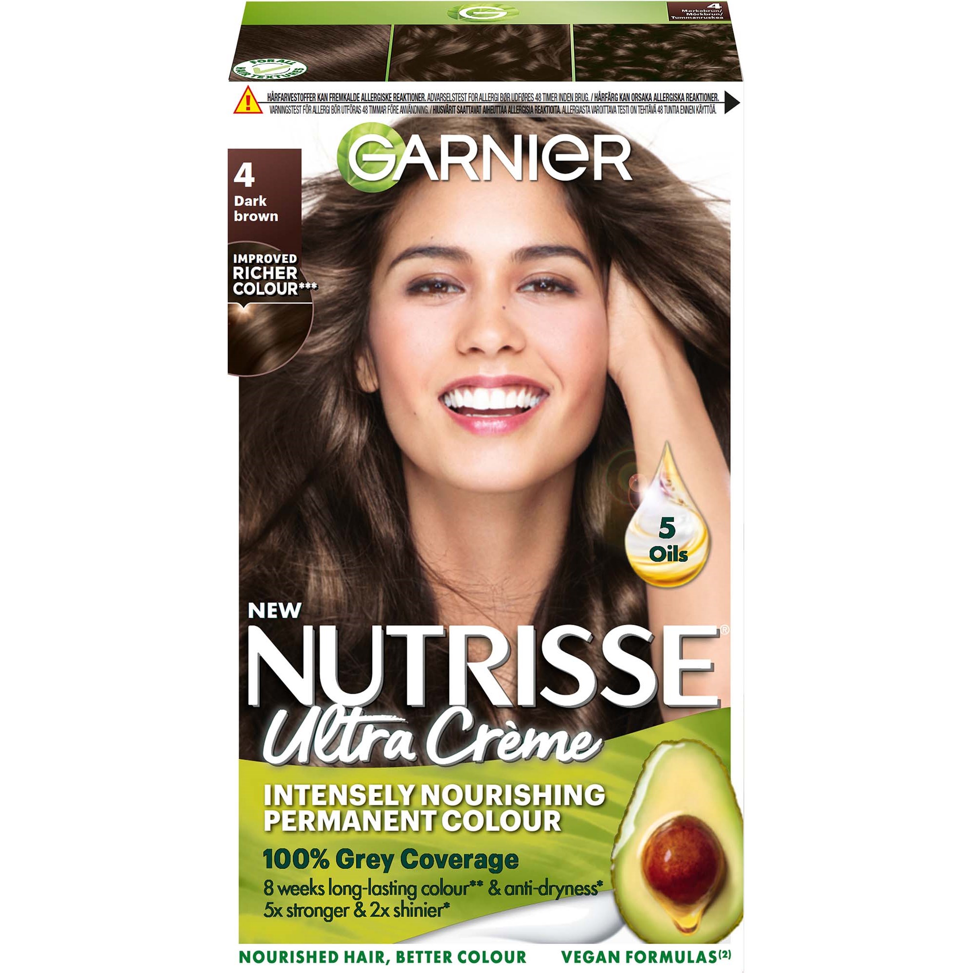 Garnier Nutrisse Ultra Créme Permanent Color 4 Dark Brown
