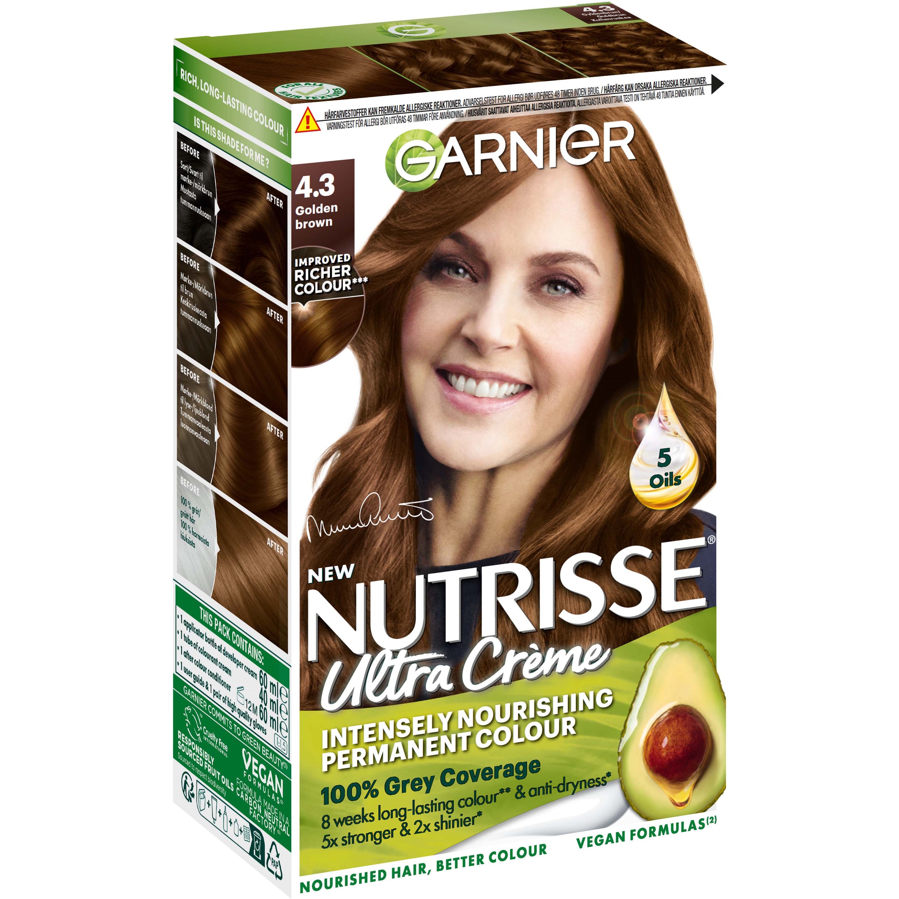Läs mer om Garnier Nutrisse Cream 4.3 Capuccino