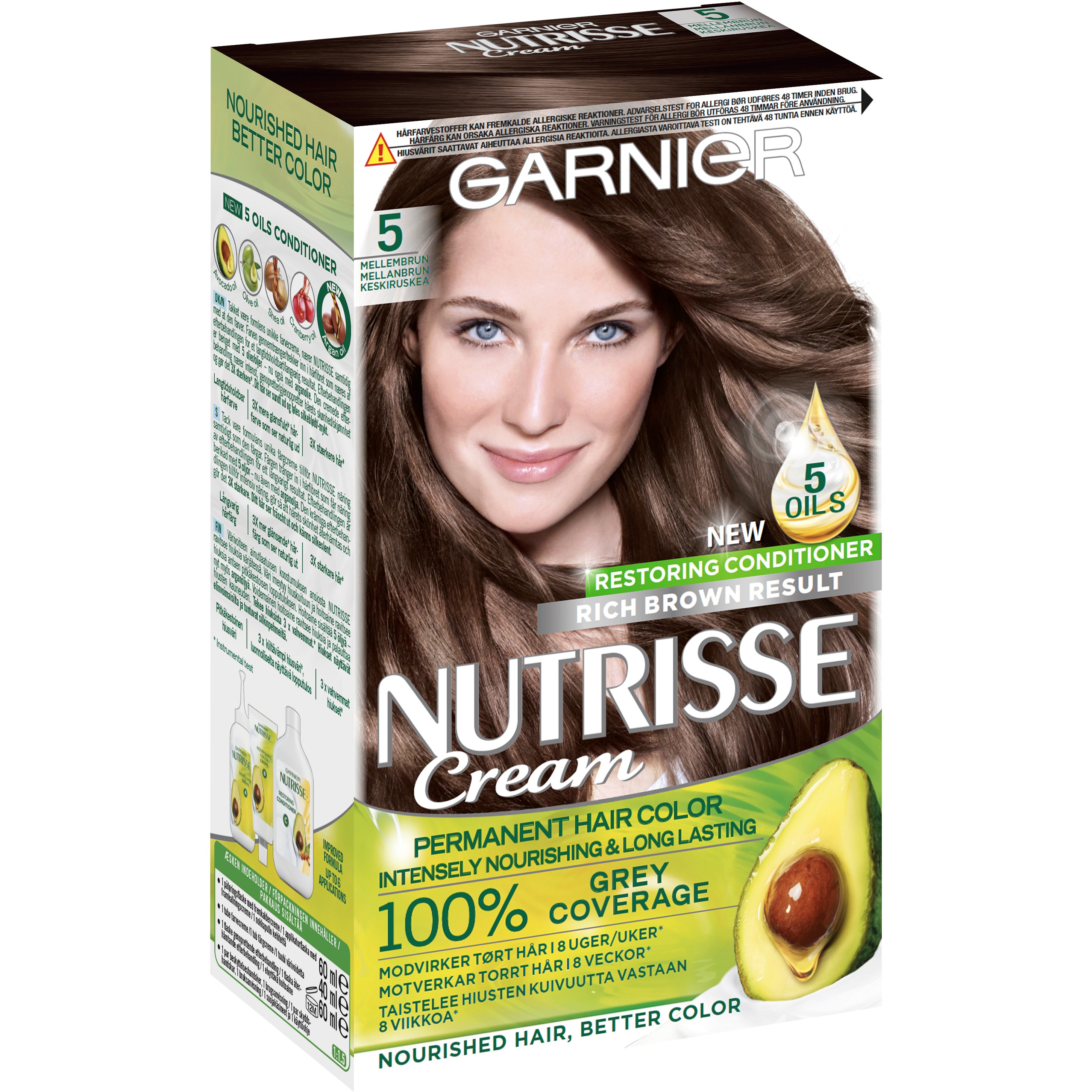 Garnier Nutrisse Cream 5 Rich Brown