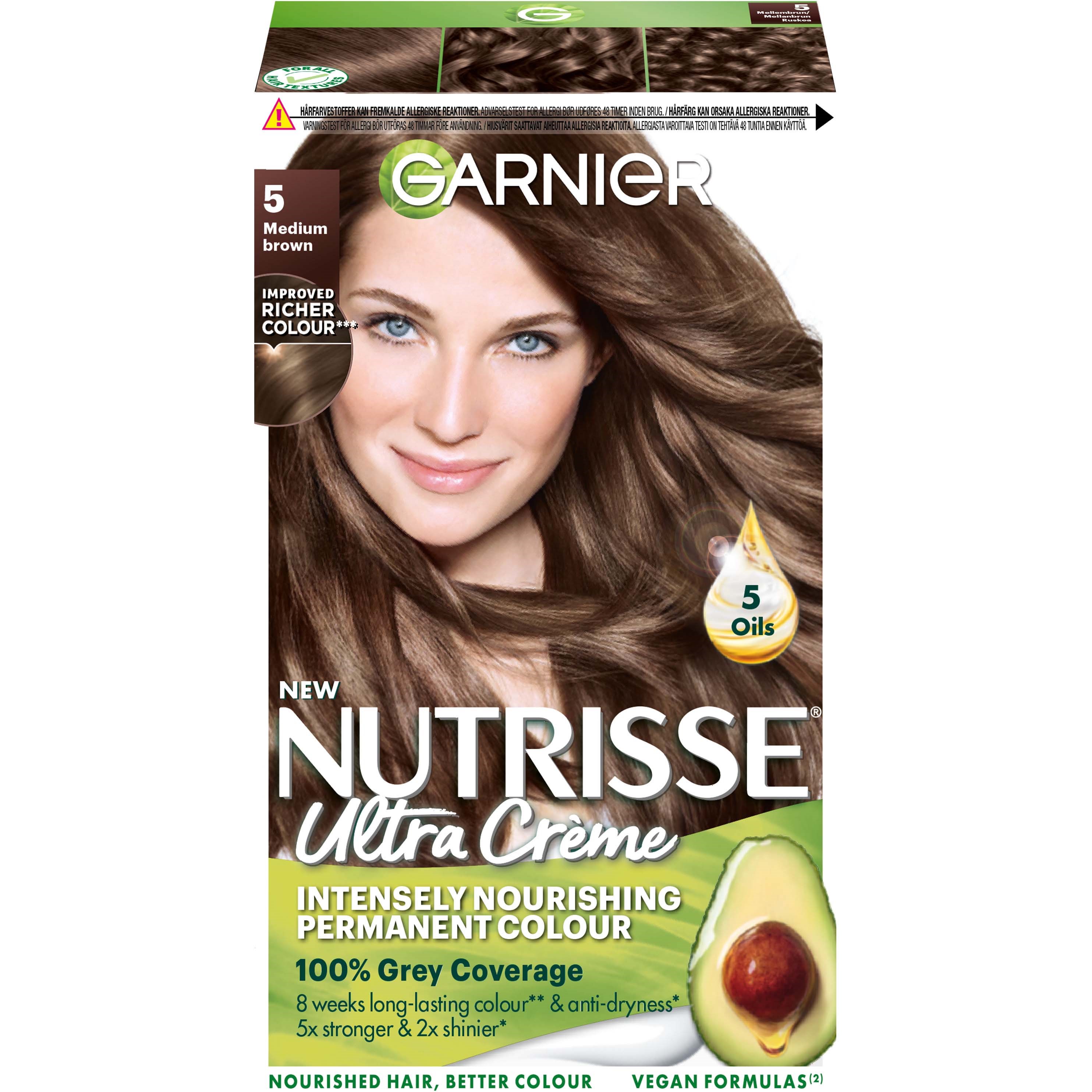 Garnier Nutrisse Ultra Créme Permanent Color 5 Medium Brown