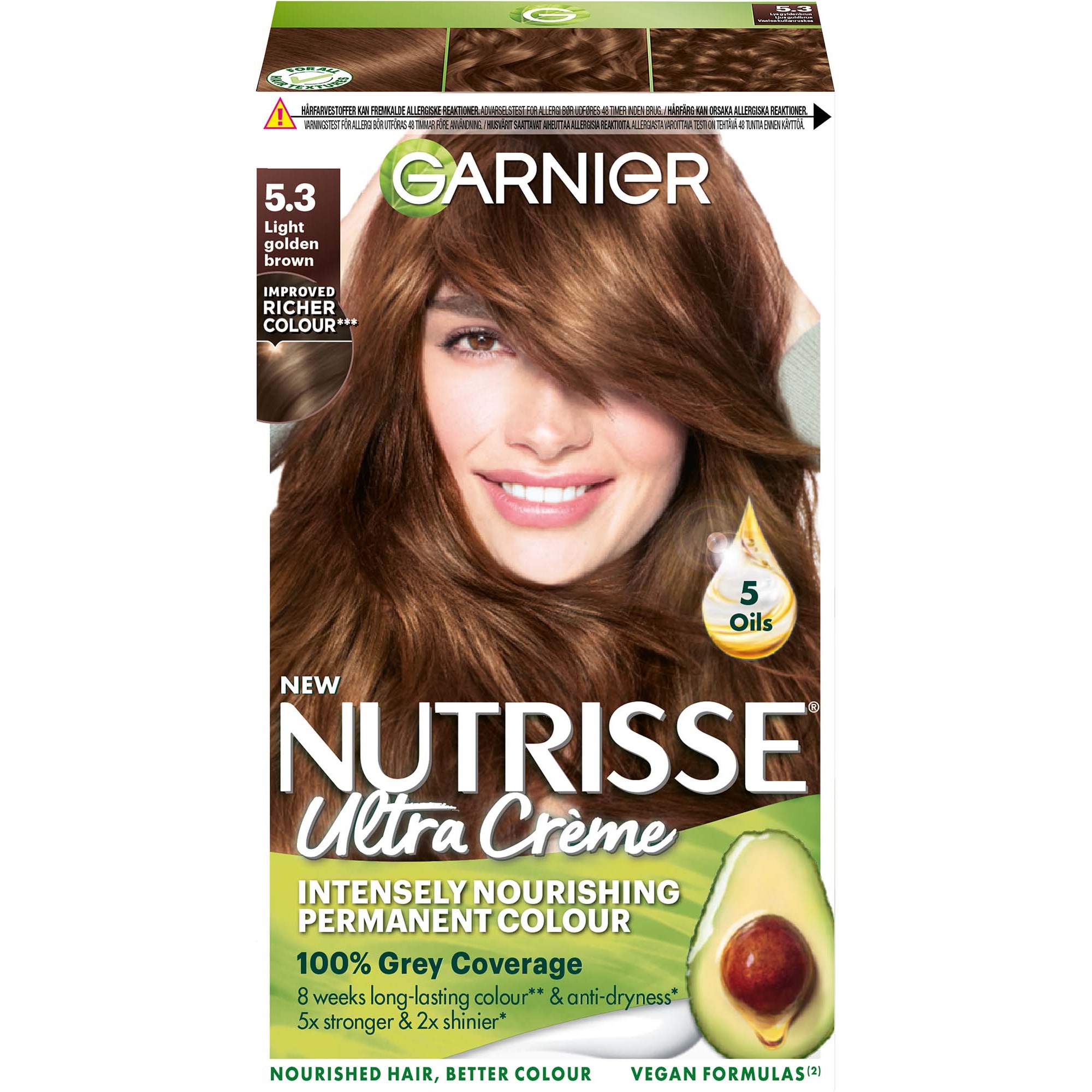Garnier Nutrisse Ultra Créme Permanent Color 5.3 Light Golden Brown