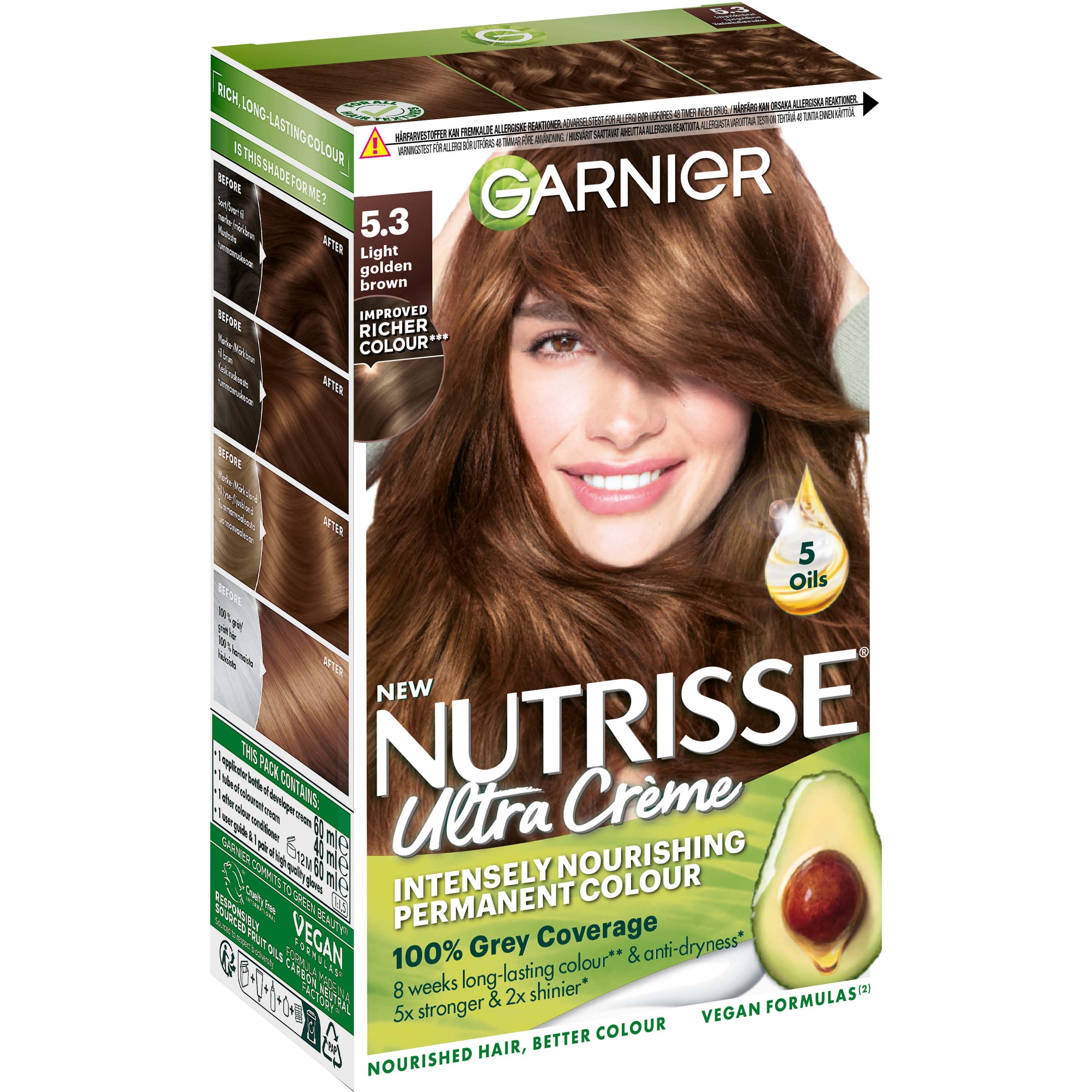 Läs mer om Garnier Nutrisse Cream 5.3/53 Noisette