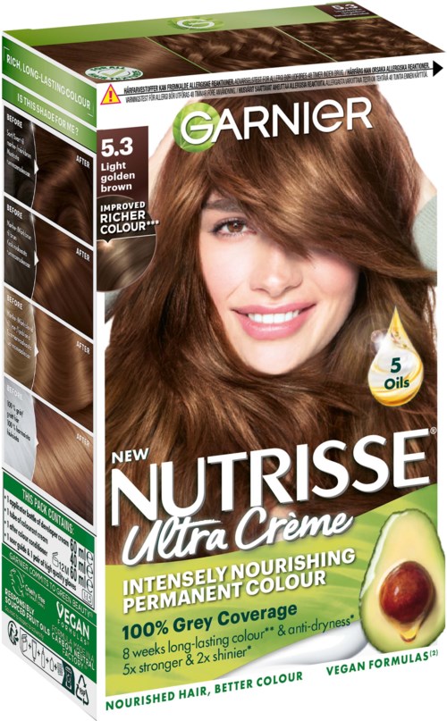 Garnier Nutrisse Ultra Créme Permanent Color 5.3 Light Golden