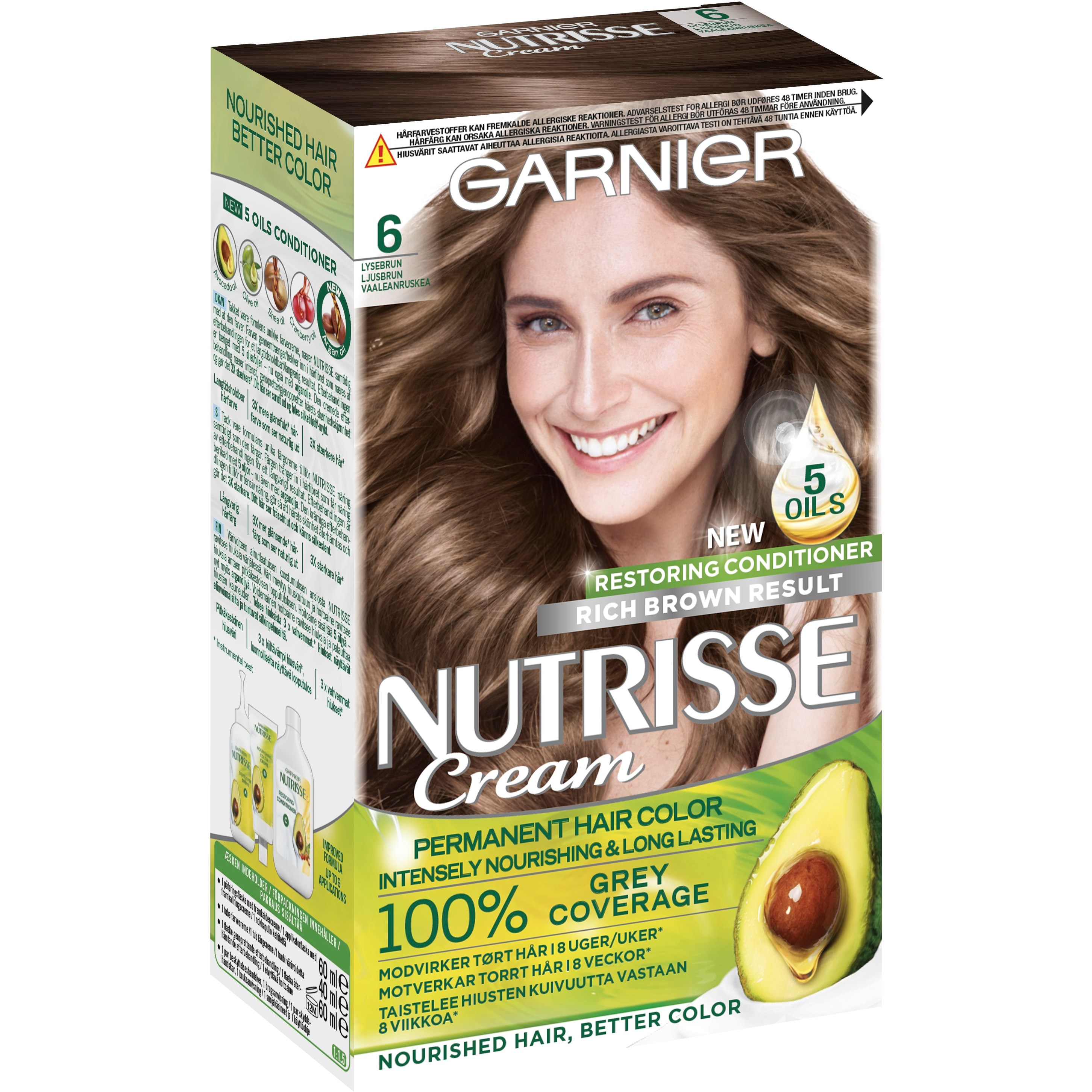 Garnier Nutrisse Cream 6 Light Brown