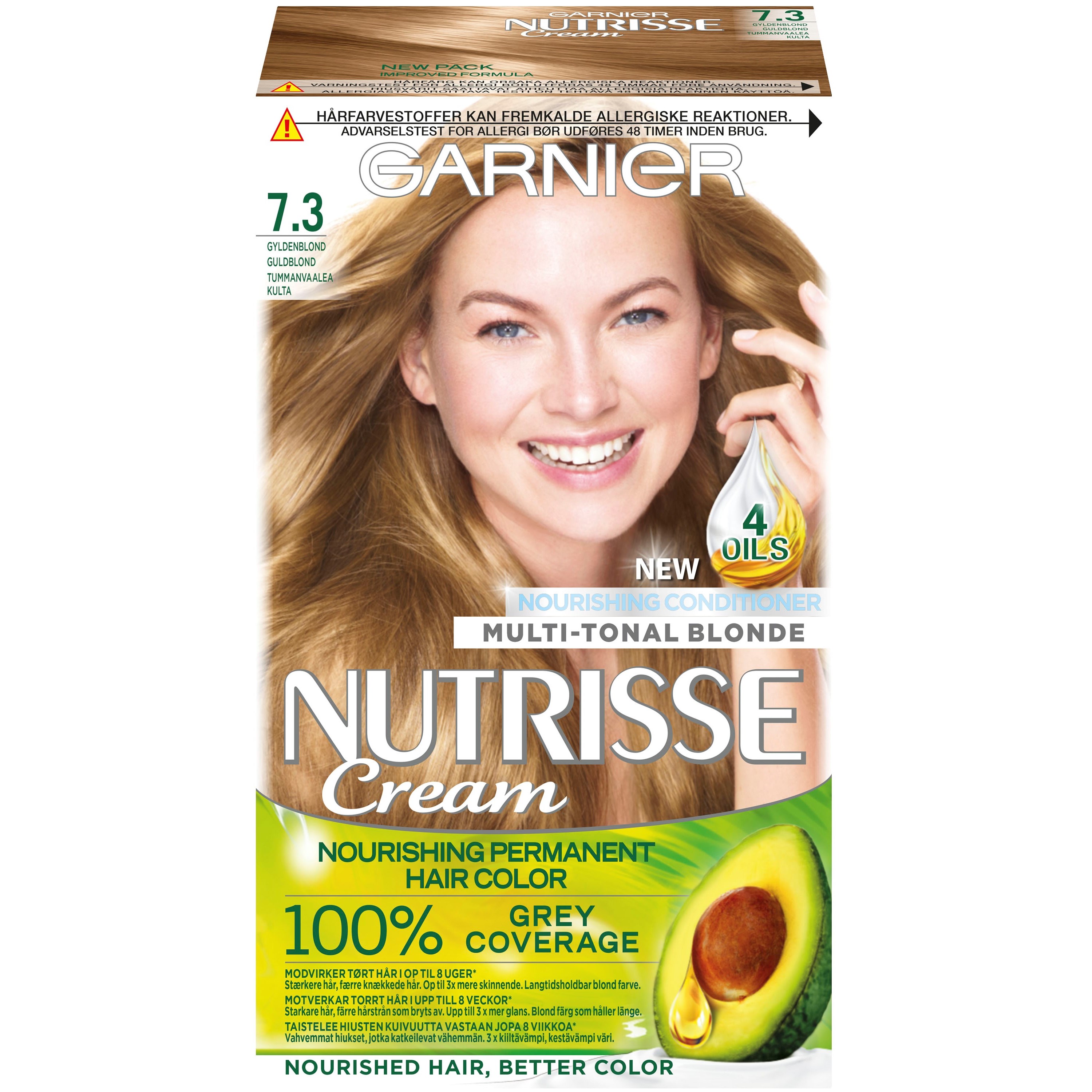 Garnier Nutrisse Cream 7.3 Golden Blonde